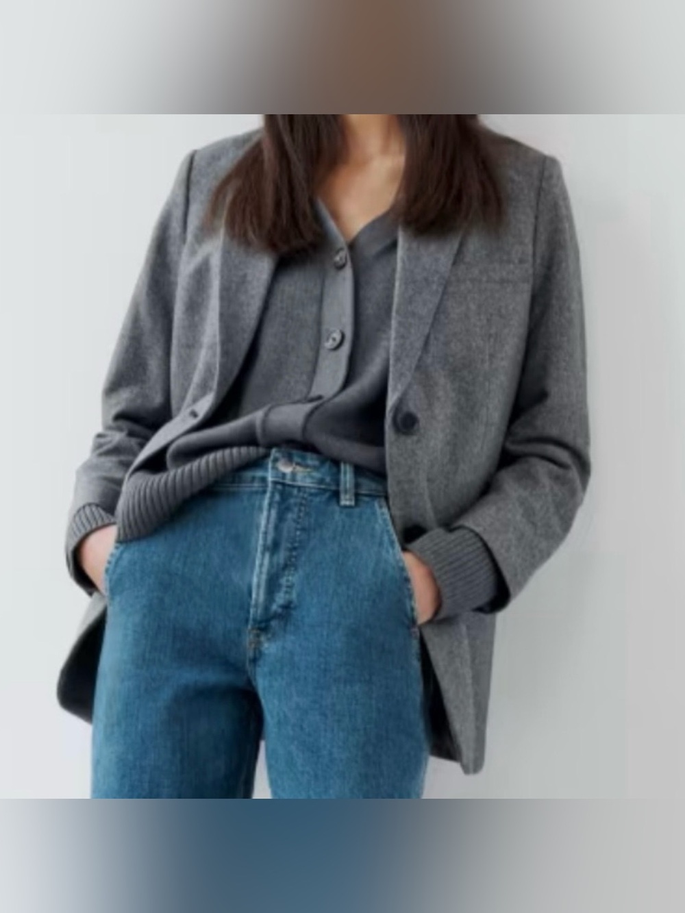 Everlane Wool Blend Blazer Jacket Size 12